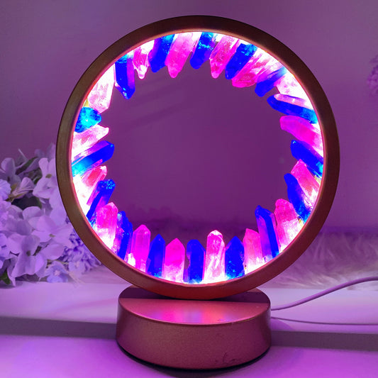 Crystal Clusters Lamp with USB Crystal Healing Bulk Wholesale