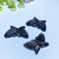 1.9" Silver Obsidian Butterfly Carving Crystal Healing Bulk Wholesale