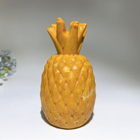 Yellow Jade Pineapple Carving Crystal Healing Bulk Wholesale