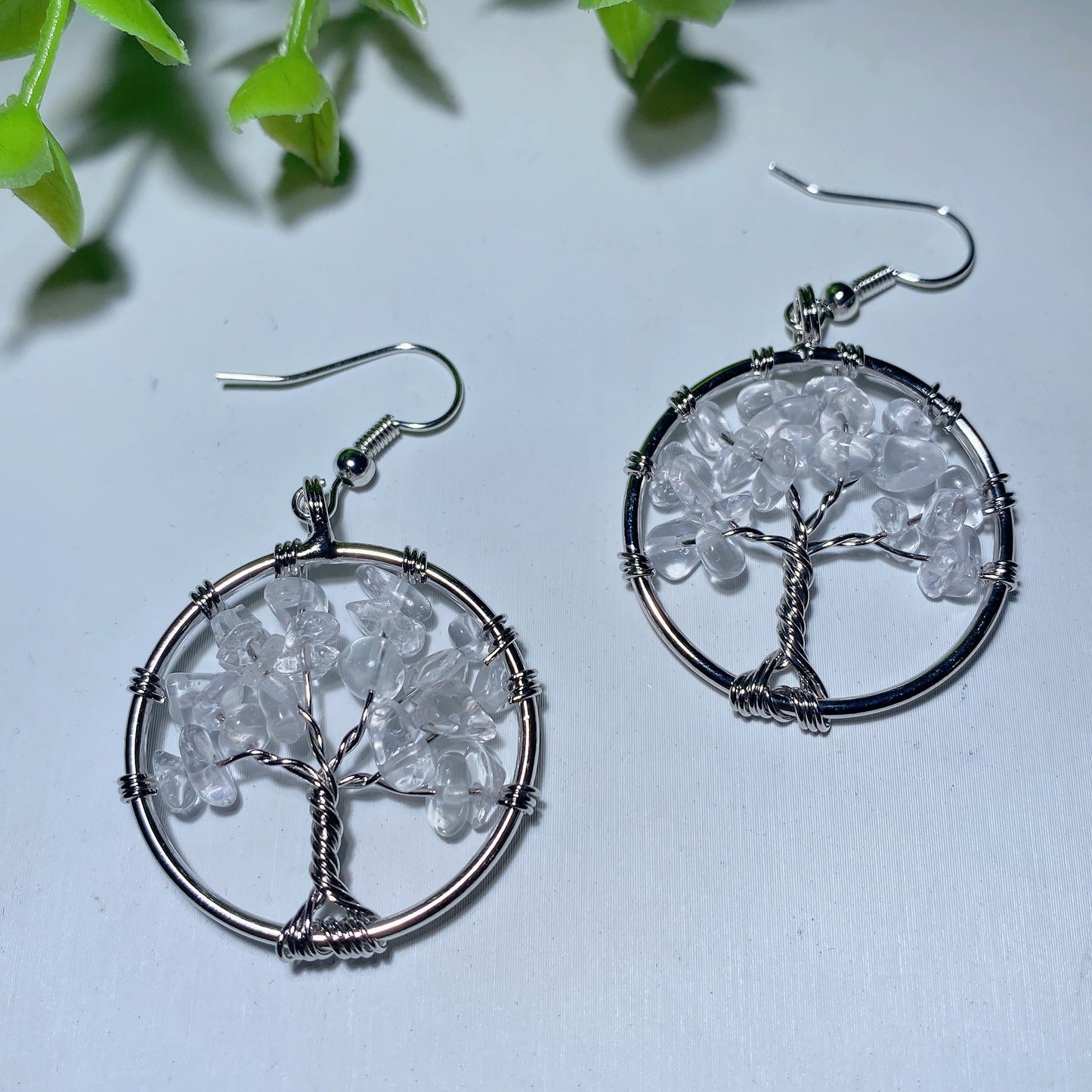 Mixed Crystal Life Tree Earrings Bulk Wholesale