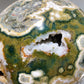 Large Unique Druzy Ocean Jasper Sphere with Wooden Stand Crystal Healing Bulk Wholesale