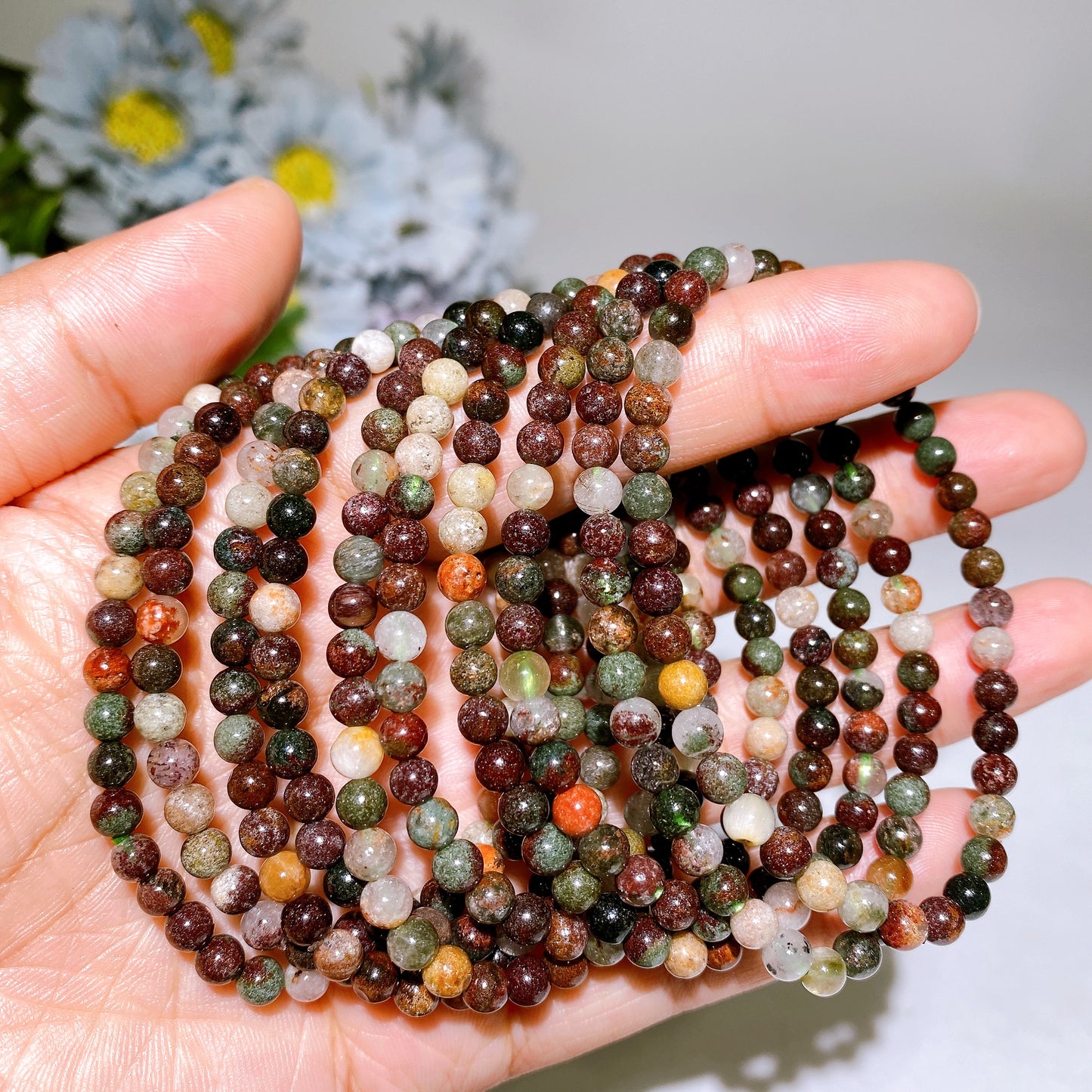 4.8mm Garden Quartz Bracelet Crystal Healing Bulk Wholesale