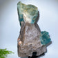 Large Unique Aquamarine in Quartz Specimen with Stand Crystal Healing