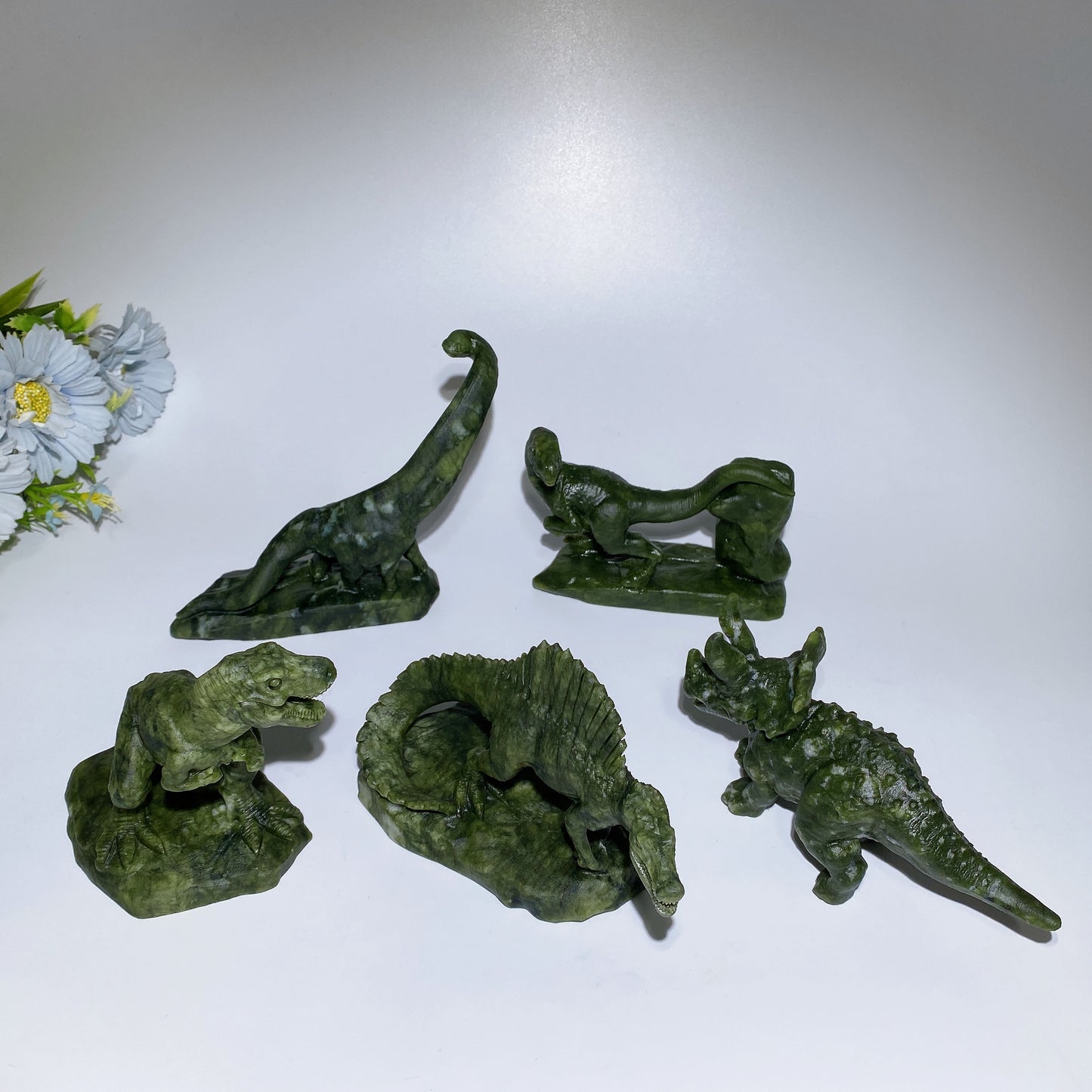 3.9"-5.7" Serpentine Dragon Carving Crystal Healing Bulk Wholesale