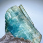 Large Unique Aquamarine in Quartz Specimen with Stand Crystal Healing