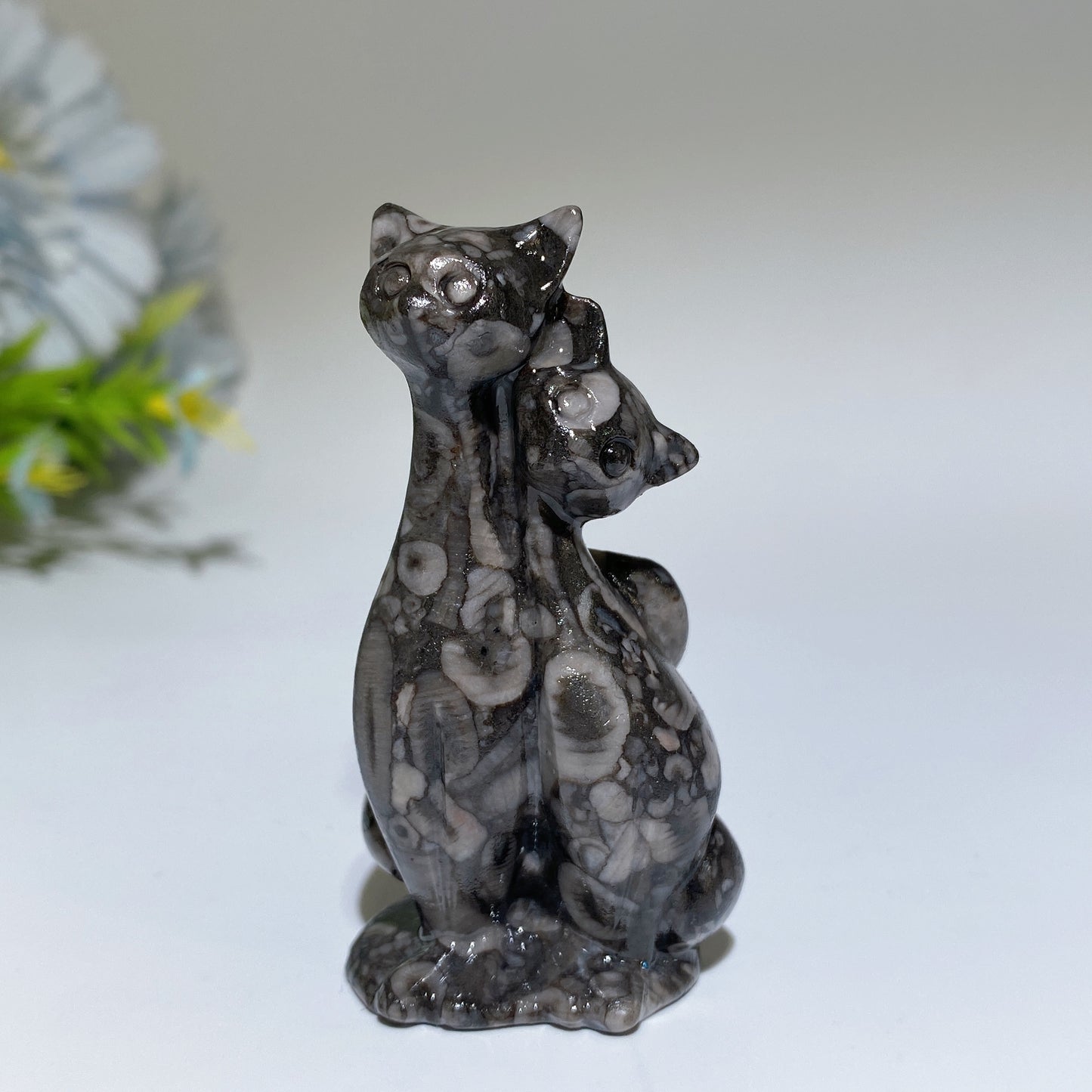 2.5" Crystal Cats Carving Crystal Healing Bulk Wholesale