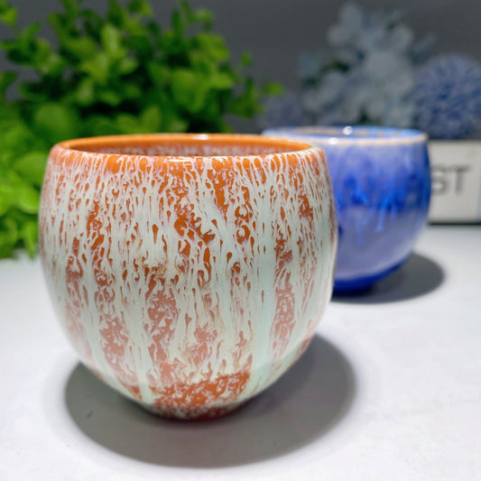 2.5" Ceramic Cup Crystal Healing Bulk Wholesale