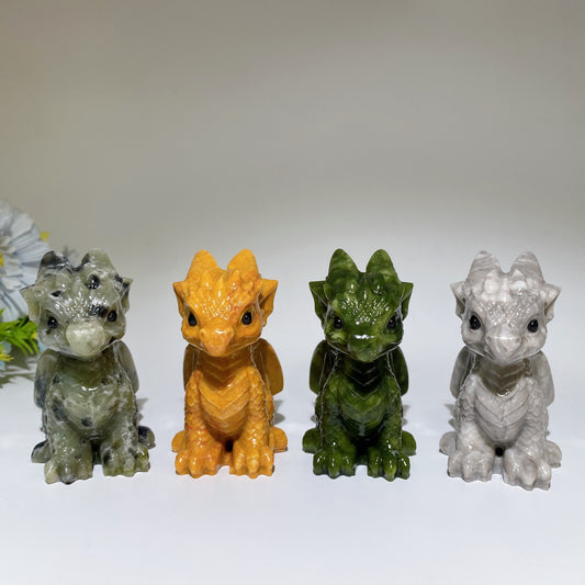 3.2" Crystal Dragon Carving Crystal Healing Bulk Wholesale