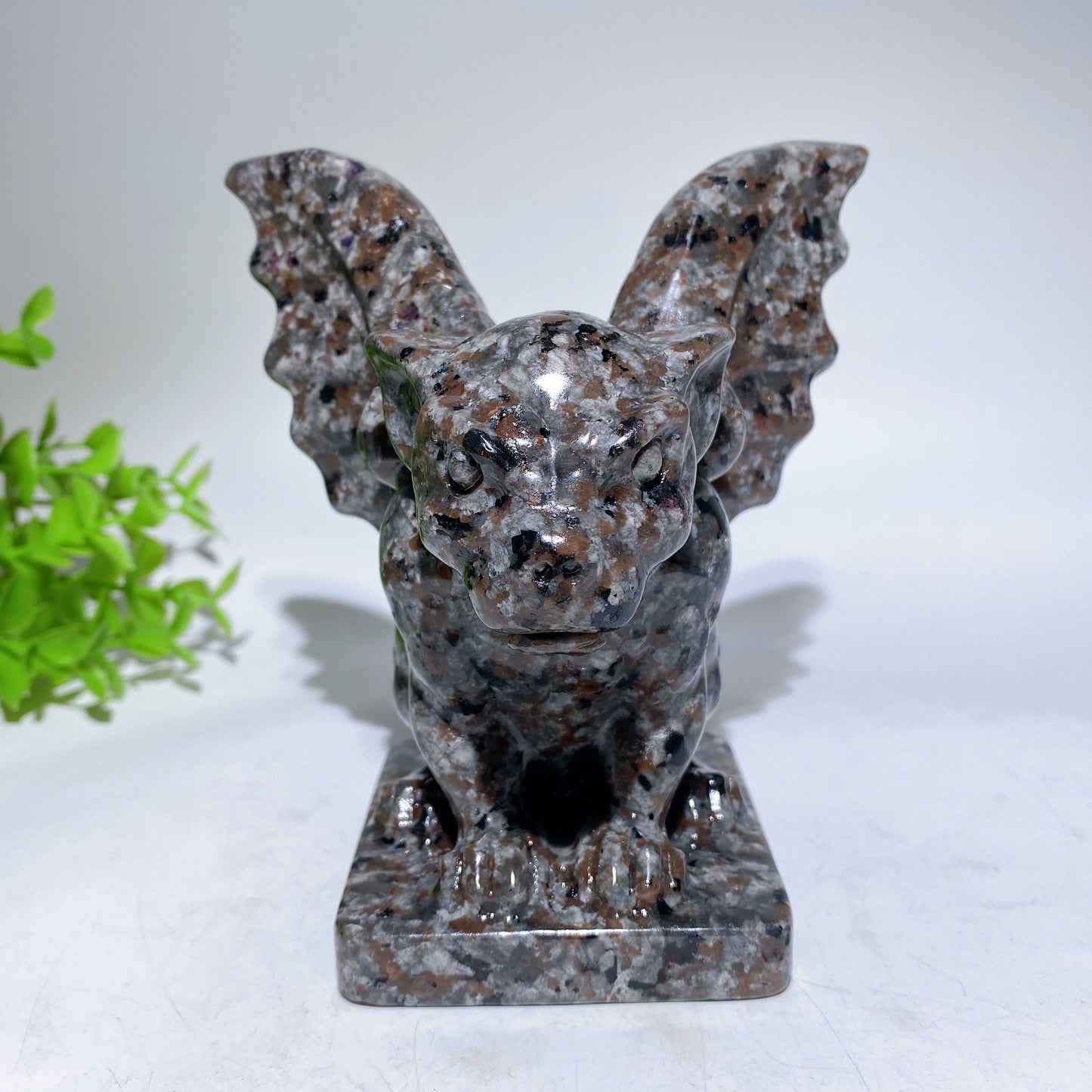 4.9" UV Reactive Yooperlite Gargoyle Crystal Healing Carving Bulk Wholesale