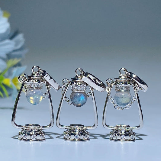 Labradorite Lamp Shape Pendant Crystal Healing Bulk Wholesale