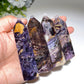 2.4"-3.8" Brecciated Fluorite Point Crystal Healing Bulk Wholesale