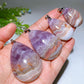 Striped Agate Growing with Amethyst Drop Shape Pendant Crystal Healing Bulk Wholesale