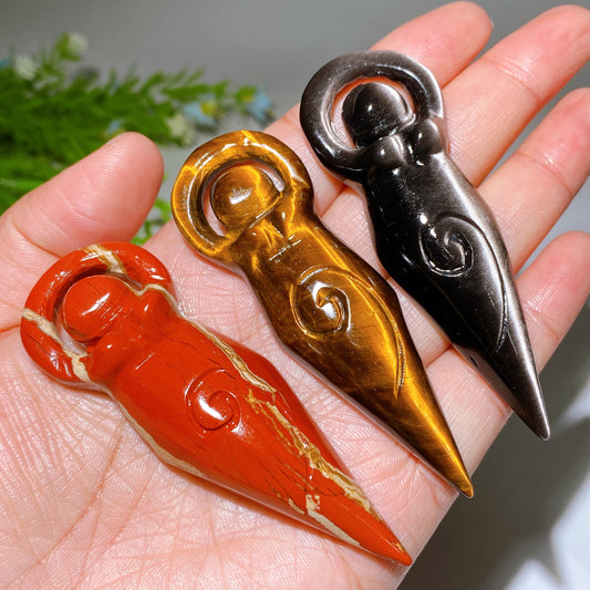 3.2" Crystal Goddess Carving Crystal Healing Bulk Wholesale