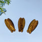 1.8" Yellow Tiger's Eye Cicada Carving Crystal Healing Bulk Wholesale