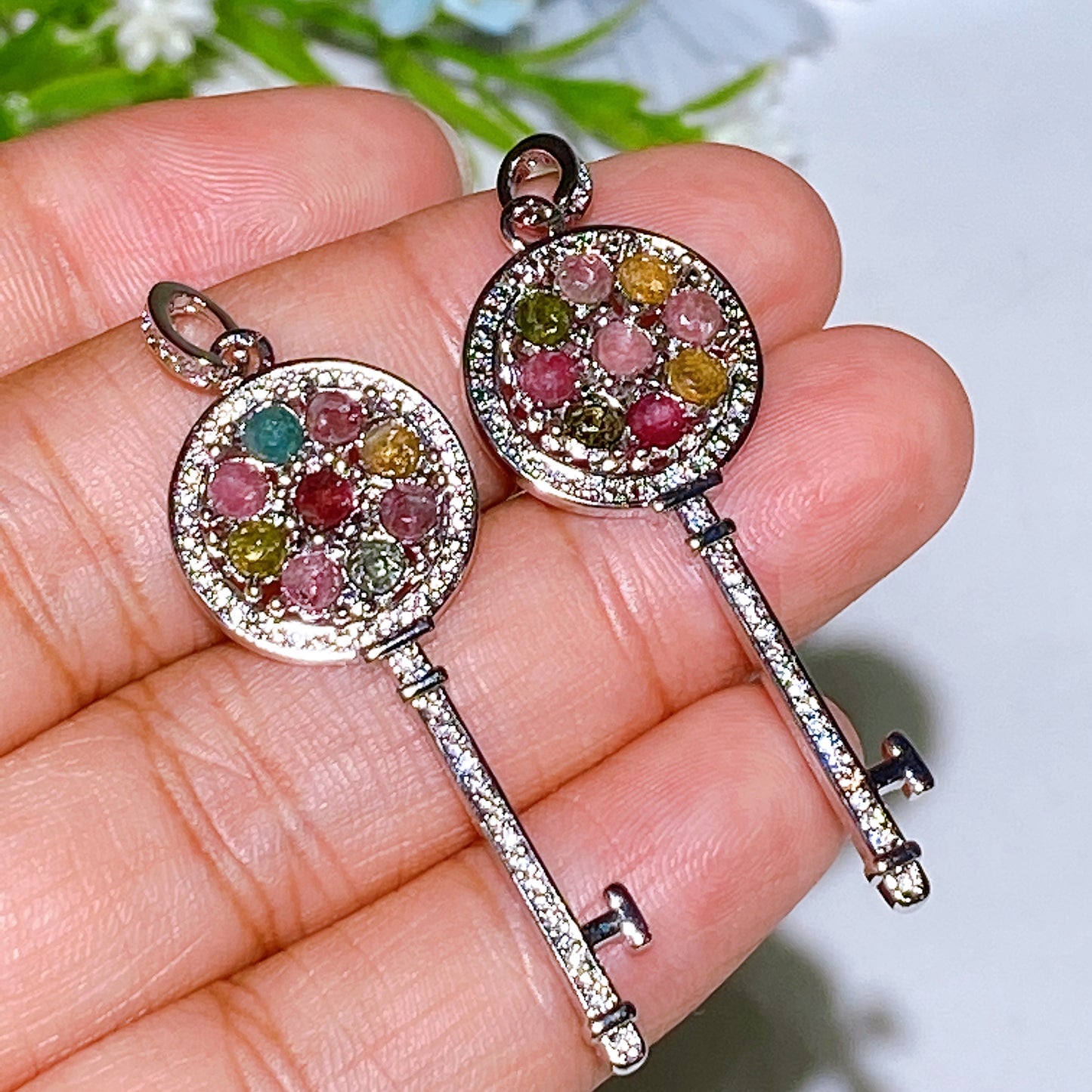 Cooper Silver Plated Crystal Pendant Crystal Healing Bulk Wholesale