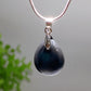 Schungite Drop Shape with Silver Chain Necklace Crystal Healing Bulk Wholesale