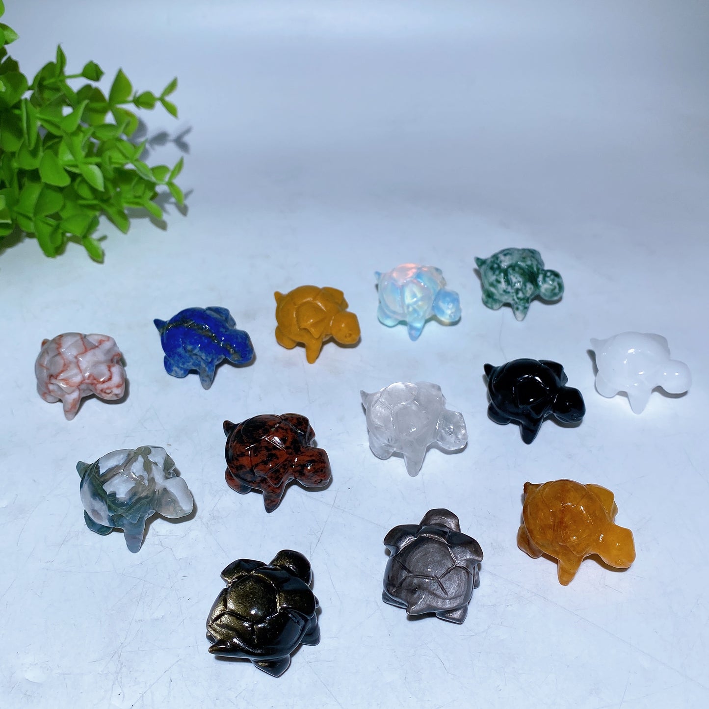 1.4" Mini Squirtle Pokemon Carving Crystal Healing Bulk Wholesale