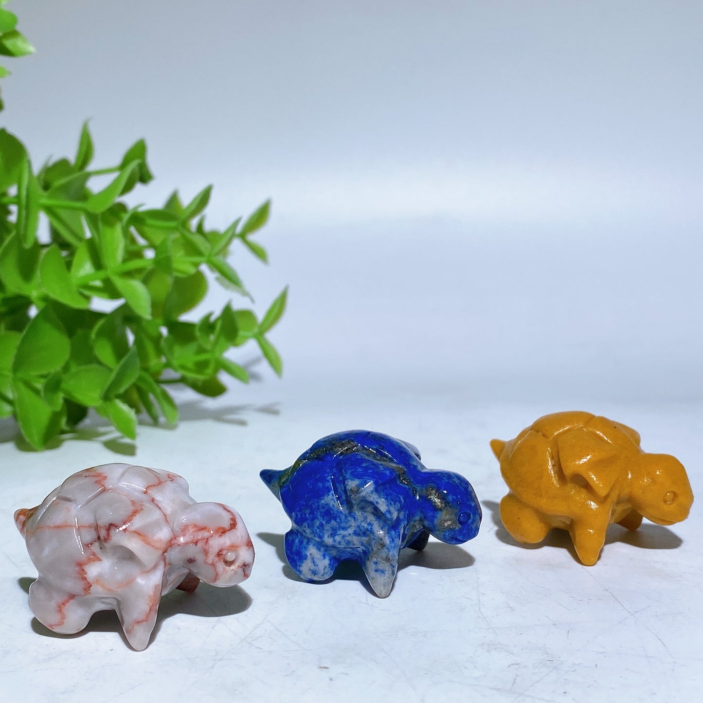 1.4" Mini Squirtle Pokemon Carving Crystal Healing Bulk Wholesale