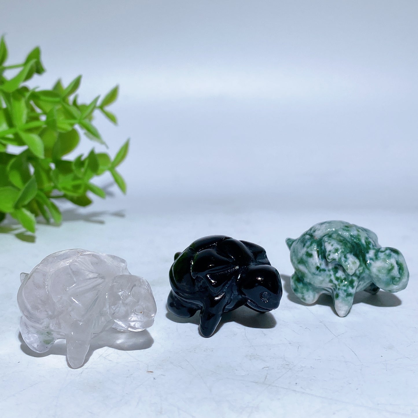 1.4" Mini Squirtle Pokemon Carving Crystal Healing Bulk Wholesale