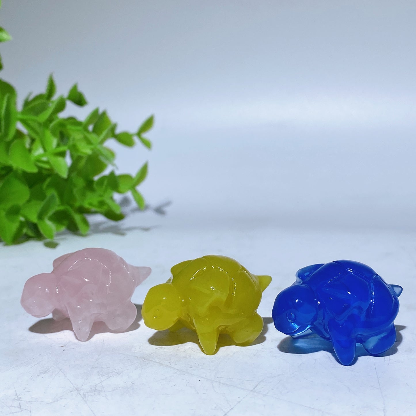 1.4" Mini Squirtle Pokemon Carving Crystal Healing Bulk Wholesale