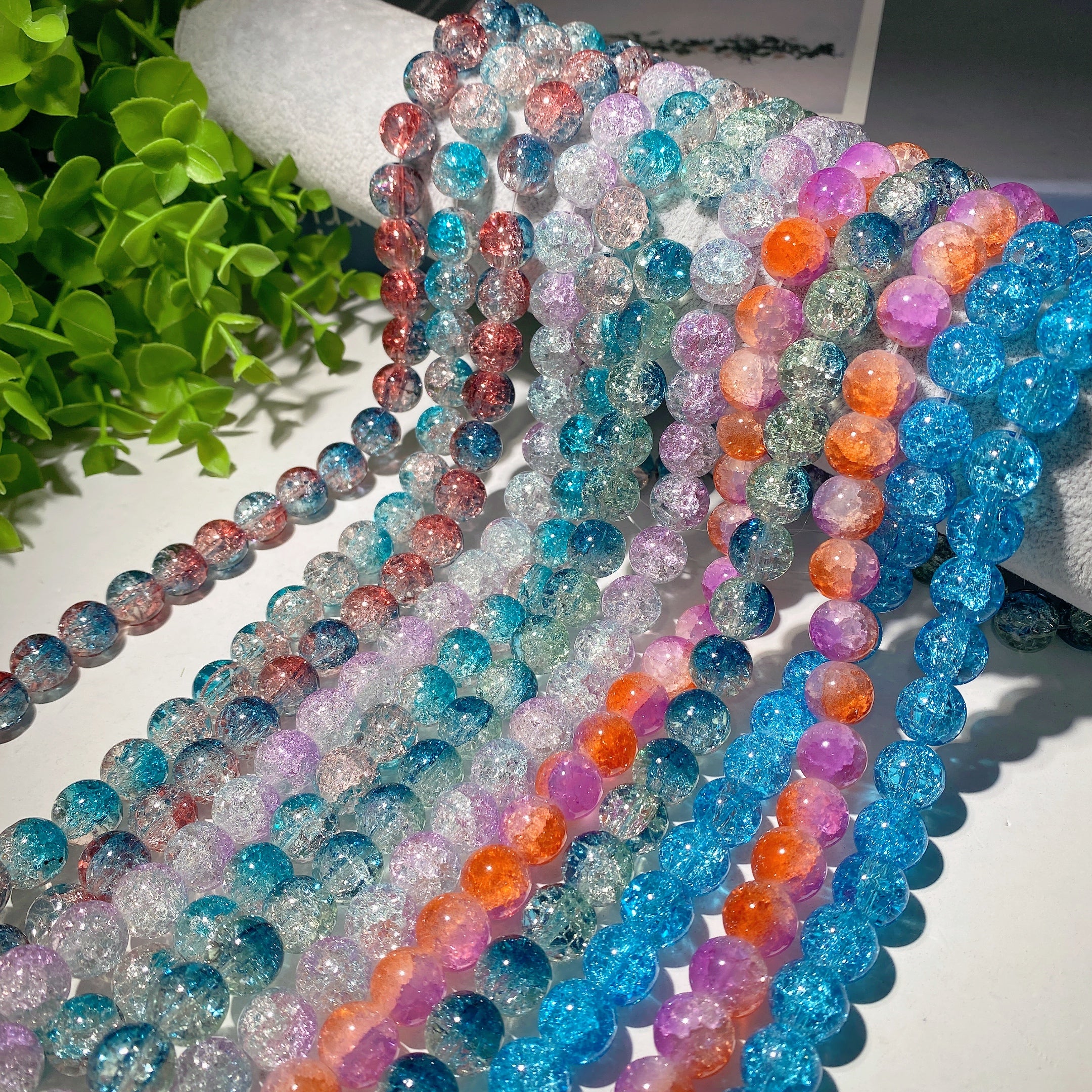 Bulk glass beads hot sale for jewelry