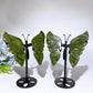 Serpentine Butterfly Wings Carving with Stand Crystal Healing Bulk Wholesale