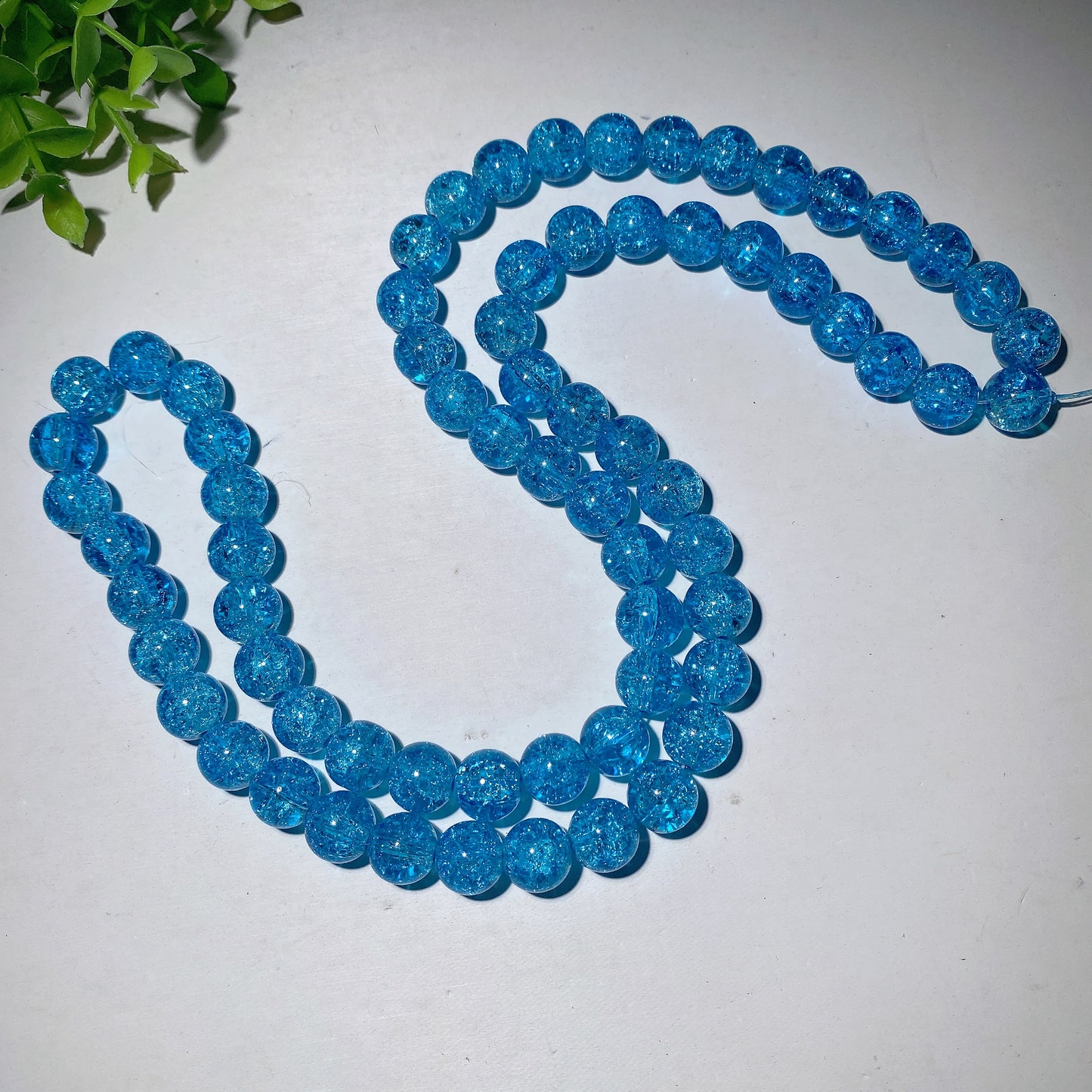 12mm Colorful Crack Crystal Beads Strand Bulk Wholesale