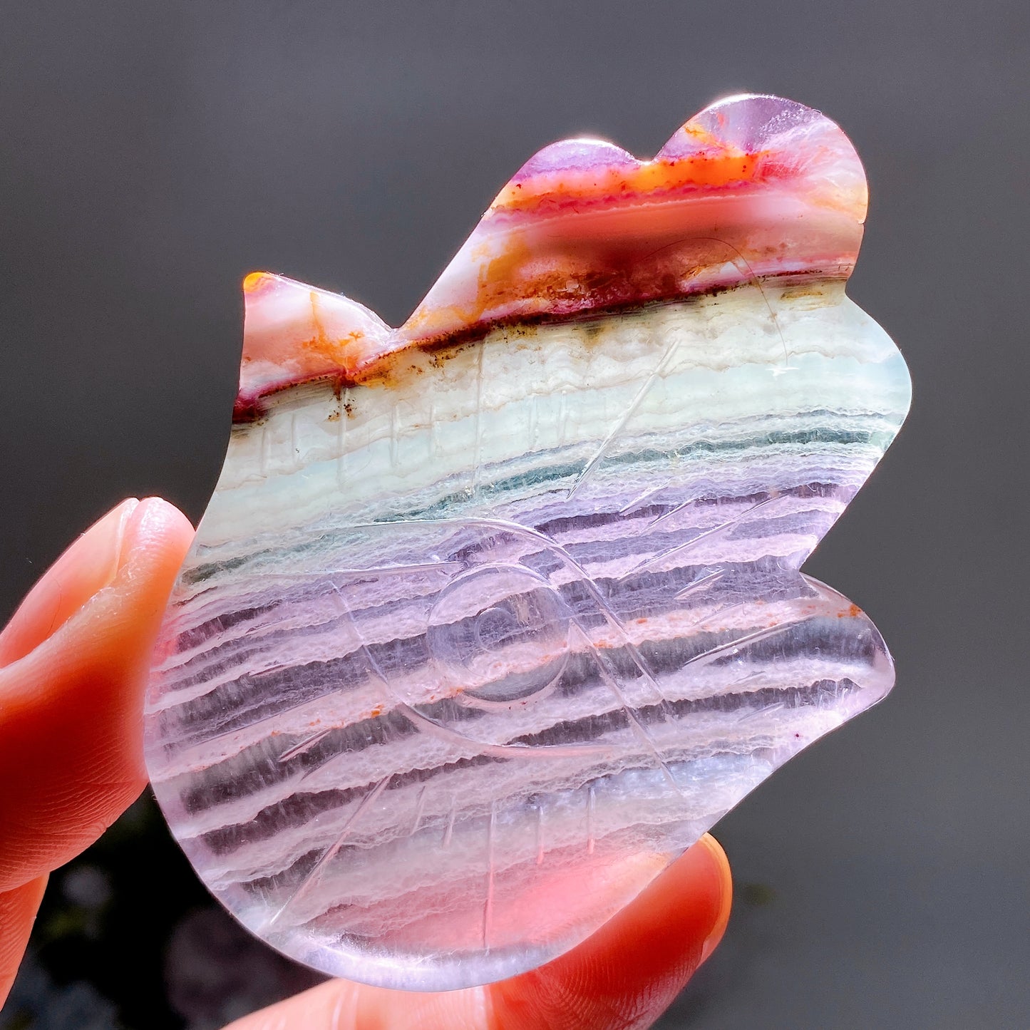 2.9" Crystal Hand with Horu's Eye Crystal Healing Bulk Wholesale