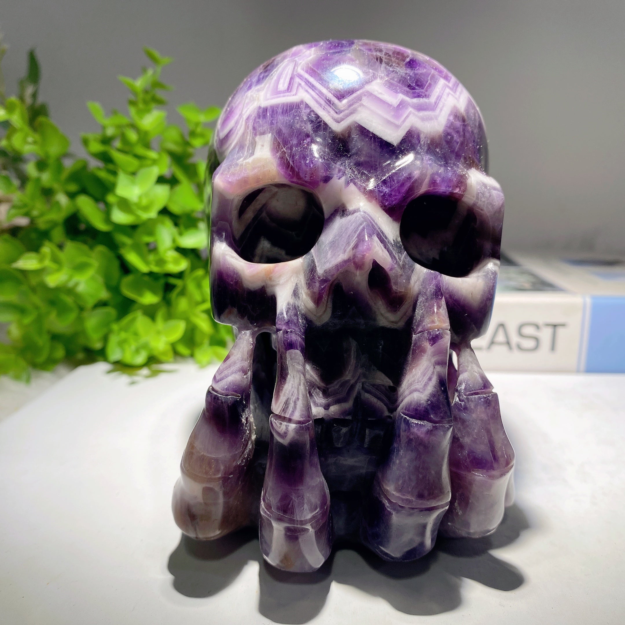 Amethyst skull sale pendant