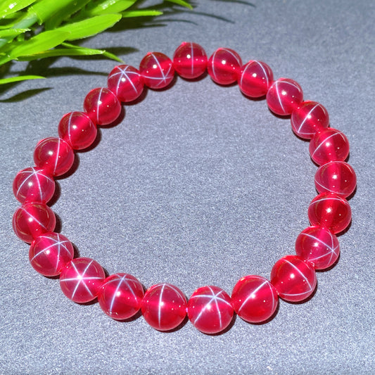 8mm Star Ruby Bracelet Crystal Healing Bulk Wholesale