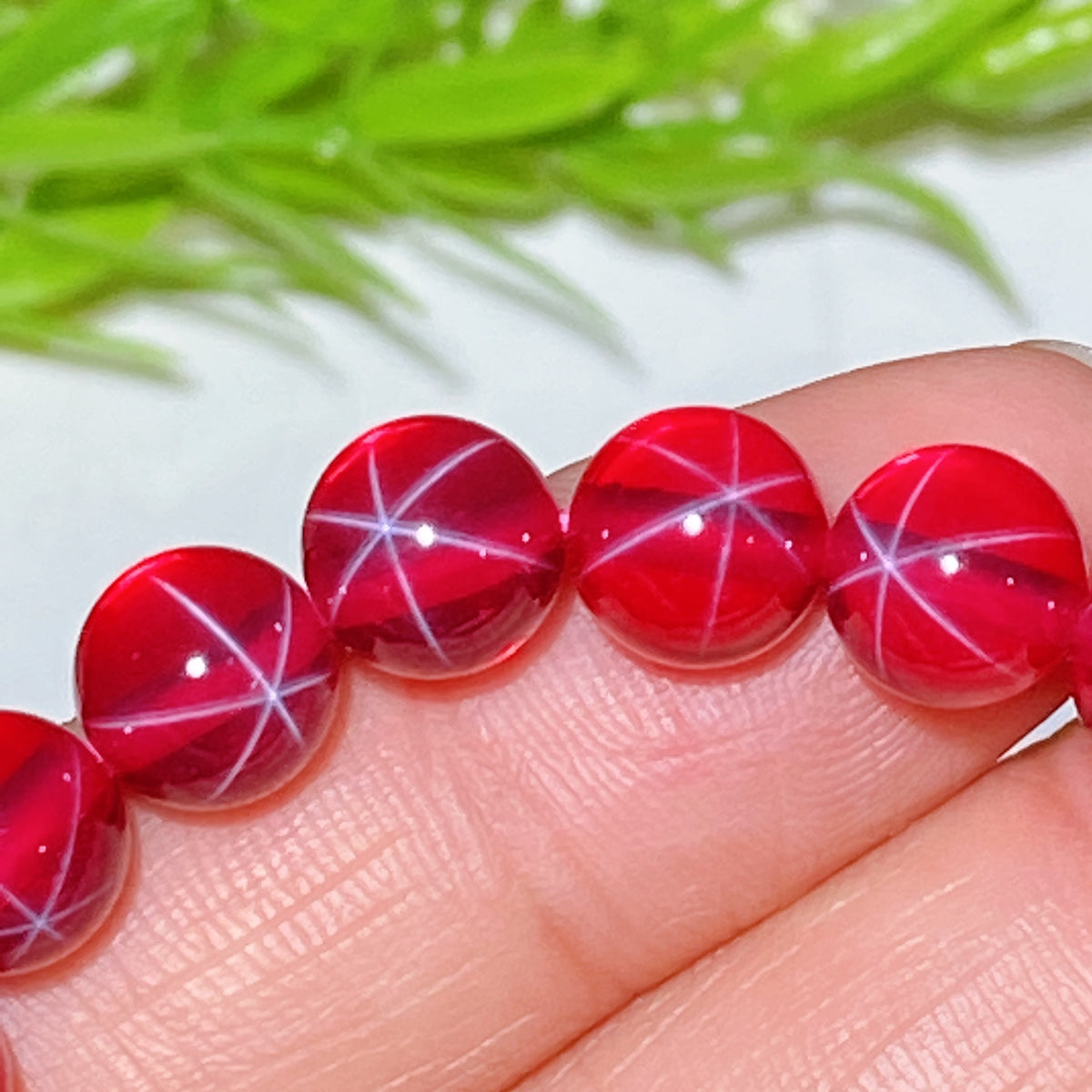 Ruby Bulku 8mm Star Ruby Bracelet Crystal Healing Bulk Wholesale