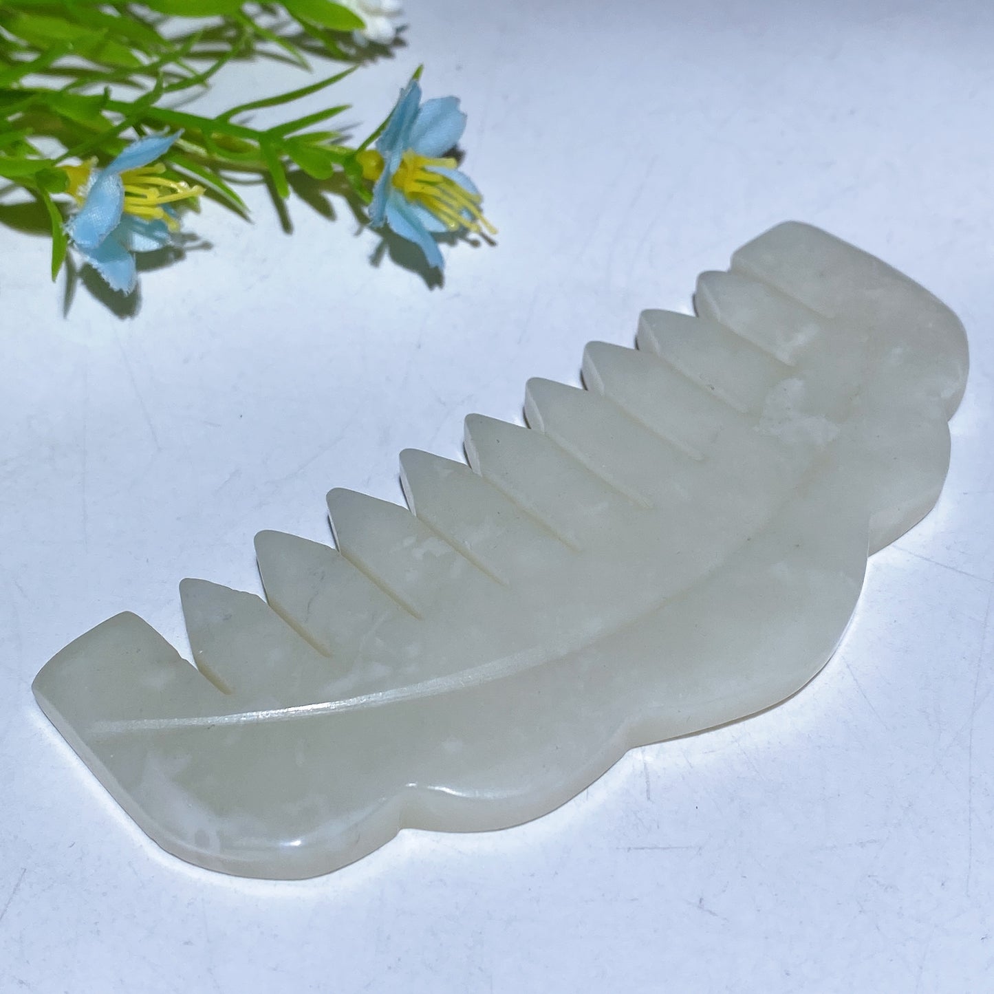 4.1" Jade Comb Carving Crystal Healing Bulk Wholesale