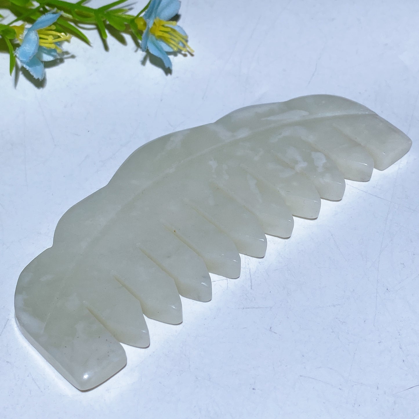 4.1" Jade Comb Carving Crystal Healing Bulk Wholesale