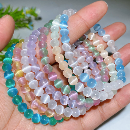 6mm Selenite Bracelet Crystal Healing Bulk Wholesale