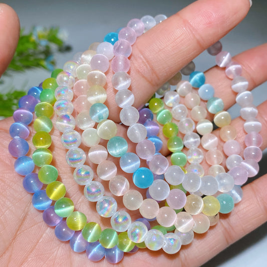 6mm Selenite Bracelet Crystal Healing Bulk Wholesale