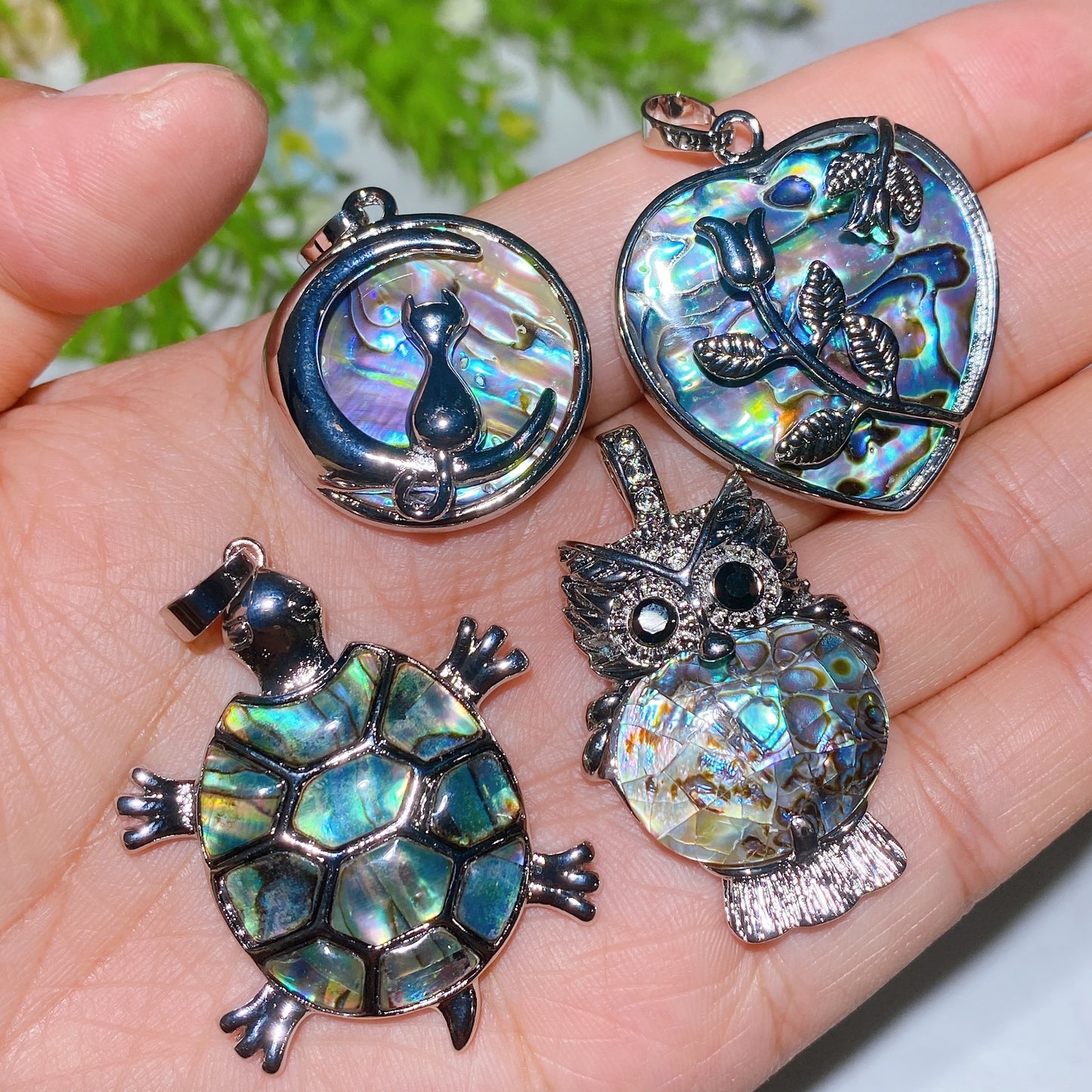 1.2"-2.0" Shell Pendant Crystal Hg Bulk Wholesale