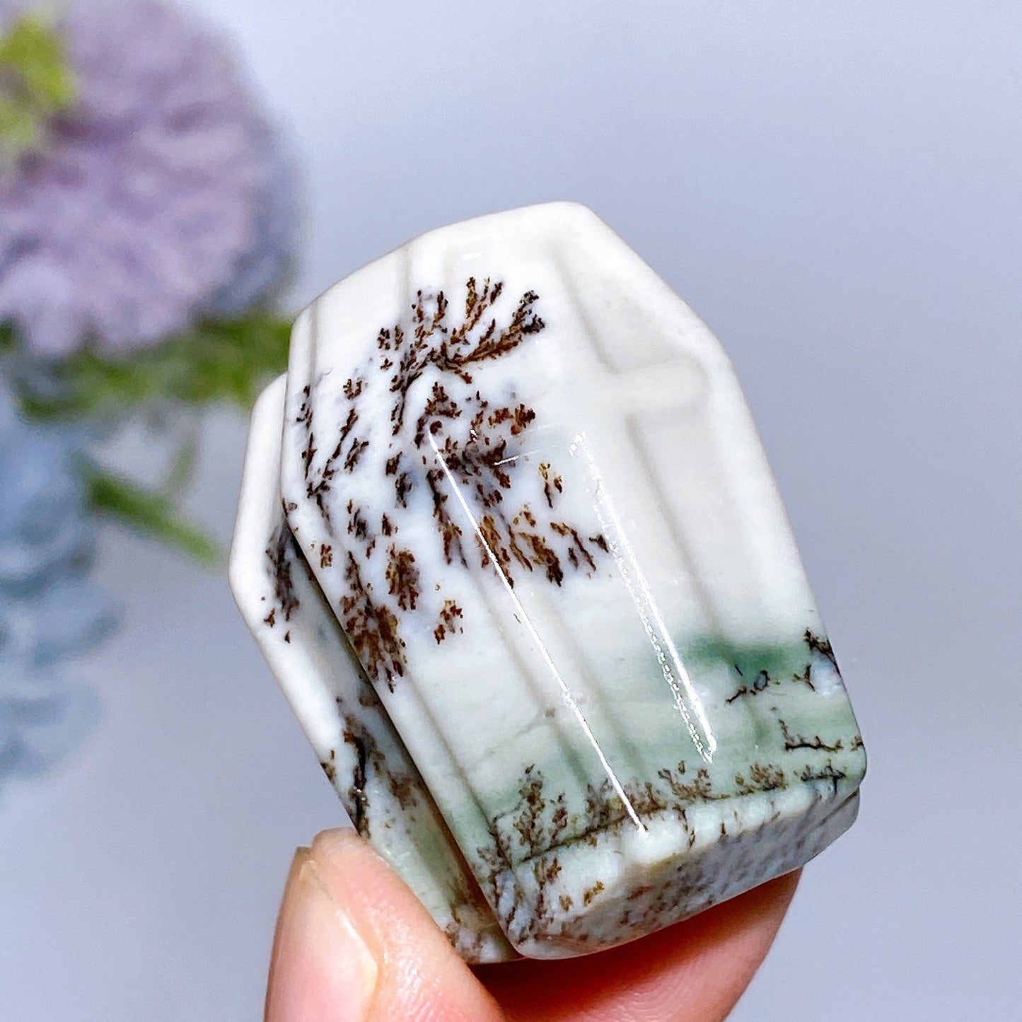 1.4" Crystal Mini Coffin Carving Crystal Healing Bulk Wholesale