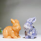 2.0" Mixed Crystal Rabbit Carvings Crystal Healing Bulk Wholesale