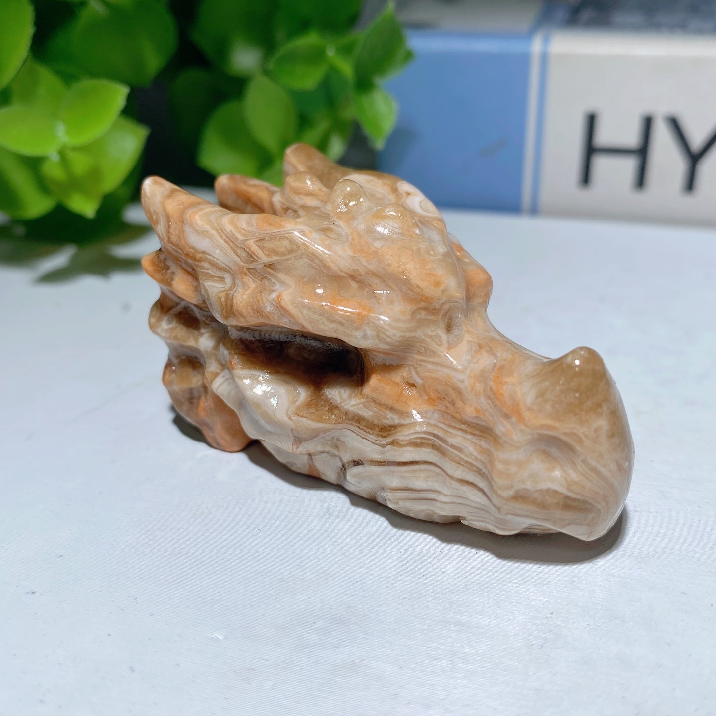 2.0" Mixed Cryrstal Dragon Head Carvings Bulk Wholesale