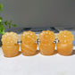 1.8" Orange Calcite Flower Bonsai Carvings Crystal Healing Bulk Wholesale