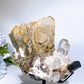 Unique Golden Mica Grow with Aquamarine Black Tourmaline & Quartz Specimen with Stand Crystal Healing Bulk Wholesale