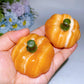 2.2" Orange Calcite Pumpkin Vegetable Carving Crystal Healing Bulk Wholesale