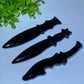 5.5"-5.8" Black Obsidian Knife Dagger Carvings Bulk Wholesale