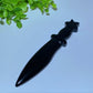 5.5"-5.8" Black Obsidian Knife Dagger Carvings Crystal Healing Bulk Wholesale