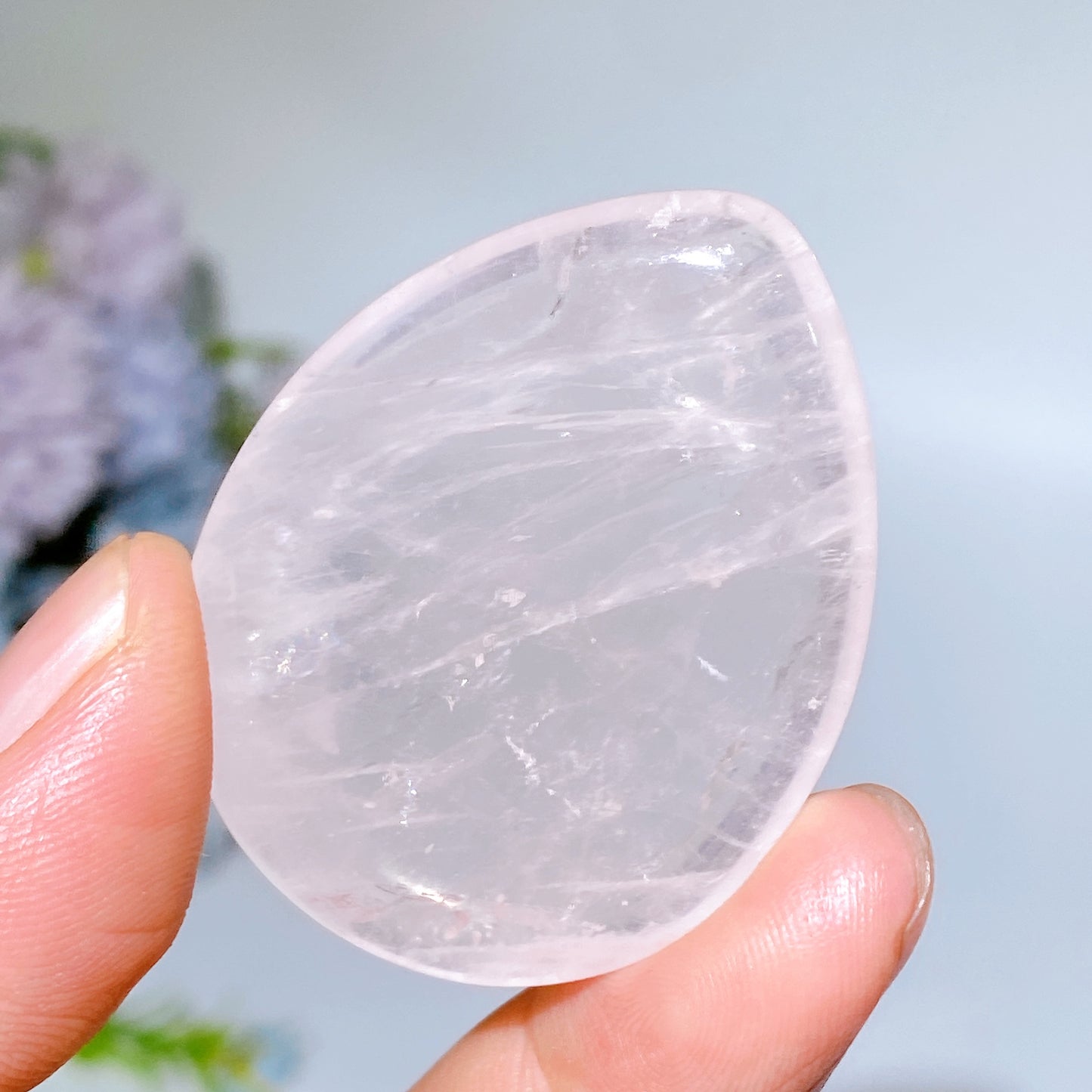 1.8" Crystal Water-drop Shape Worry Stone Crystal Healing Bulk Wholesale