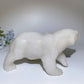 26cm White Jade Polar Bear Carving Crystal Healing Bulk Wholesale
