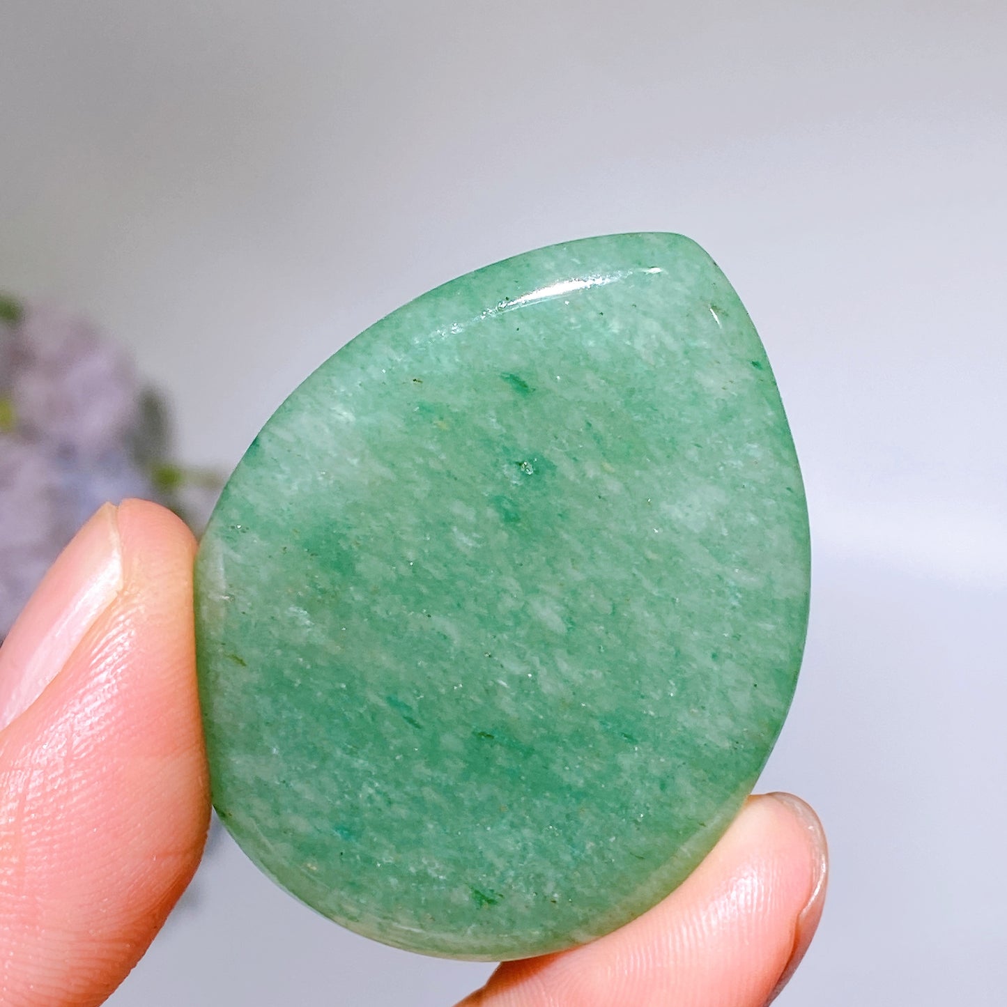 1.8" Crystal Water-drop Shape Worry Stone Crystal Healing Bulk Wholesale