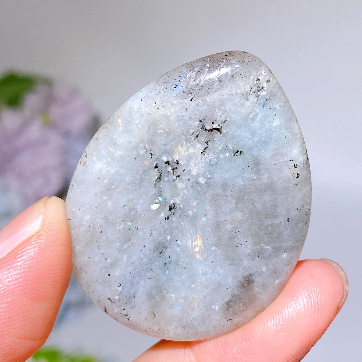 1.8" Crystal Water-drop Shape Worry Stone Crystal Healing Bulk Wholesale