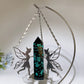 Metal Fairy Decor Stand with Wooden Base for Point Crystal Healing Bulk Wholesale