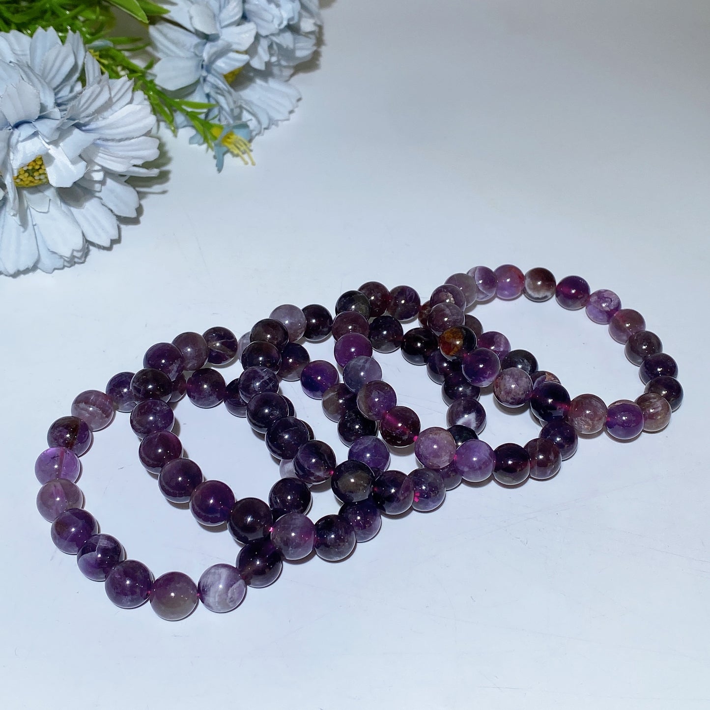 10mm Purple Auralite 23 Bracelet Crystal Healing Bulk Wholesale
